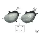 Genuine Mini Headlight left, turn indicator yellow (63129801025)