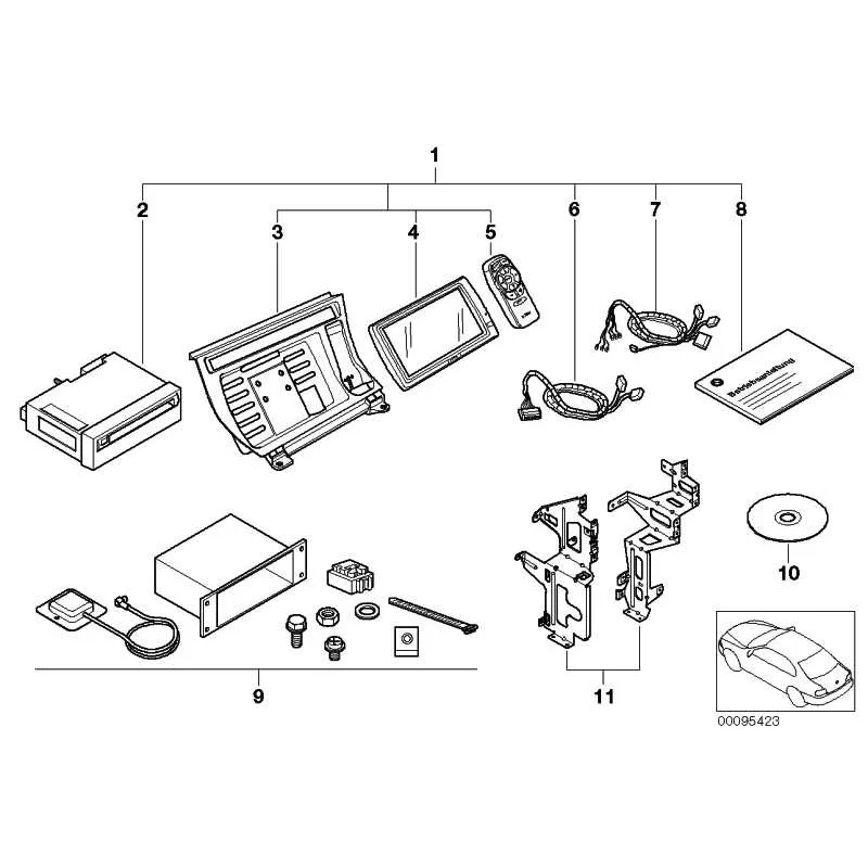 Genuine BMW Navigation CD computer (65900028275)