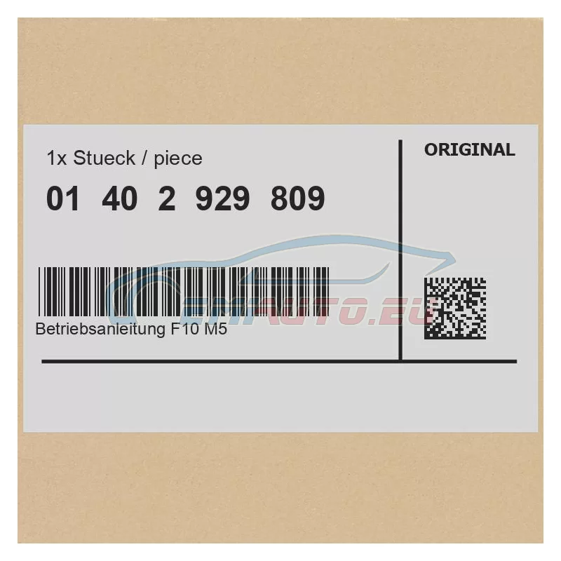 Genuine BMW (01402929809)