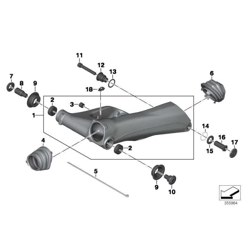 Original BMW Faltenbalg (33357708116)
