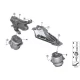 Genuine BMW Engine mount, right (22118486266)