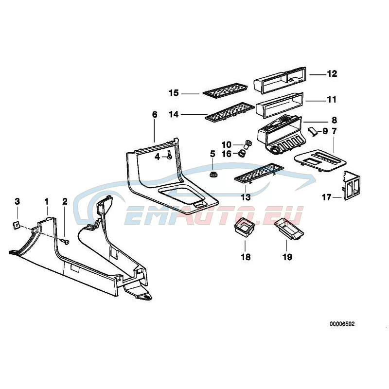 Genuine BMW Stopper plug-in socket (51168222183)