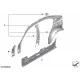 Genuine BMW Interior left column B (41007491029)
