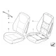Genuine BMW Cover, basic backrest, leather, left (52107247253)