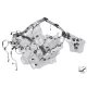 Genuine BMW Engine wiring harness, engine module (12517619595)