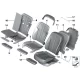 Genuine BMW Foam pad basic backrest right (52107308006)