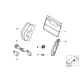 Genuine BMW Switch, backrest width adjustment, left (52102695395)