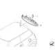 Genuine Mini Interior reading light, rear centre (63312754520)