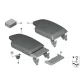 Genuine BMW Set, retaining elements, centre armrest (51169252682)