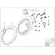 Genuine Mini Chrome ring, left headlight (63126917835)