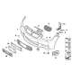 Genuine BMW Insert, bumper front left (51117907205)