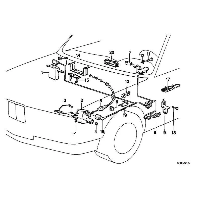 Genuine BMW Actuator (65711386242)