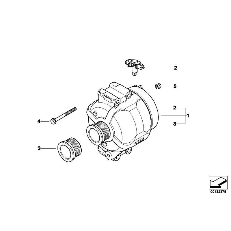 Genuine BMW EXCH generator (12318517262)