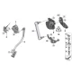 Genuine BMW Left ride height sensor bracket (31126765663)