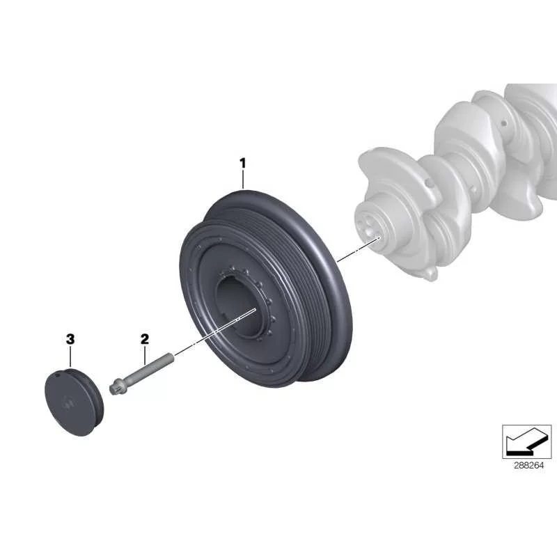 Genuine BMW Vibration damper (11238515002)