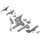 Genuine BMW Front left engine support (41117273717)