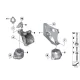 Genuine BMW Engine mount, right (22116856406)
