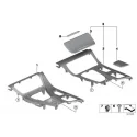 Genuine BMW Cover centre console (51169293151)