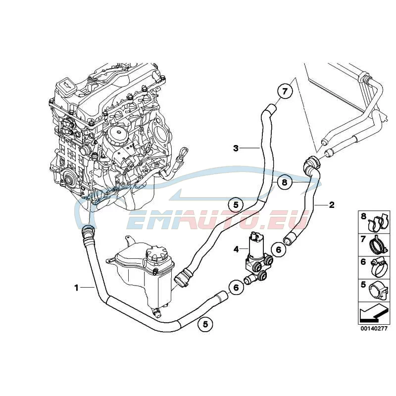 Genuine BMW Spring ring shell (64216921694)