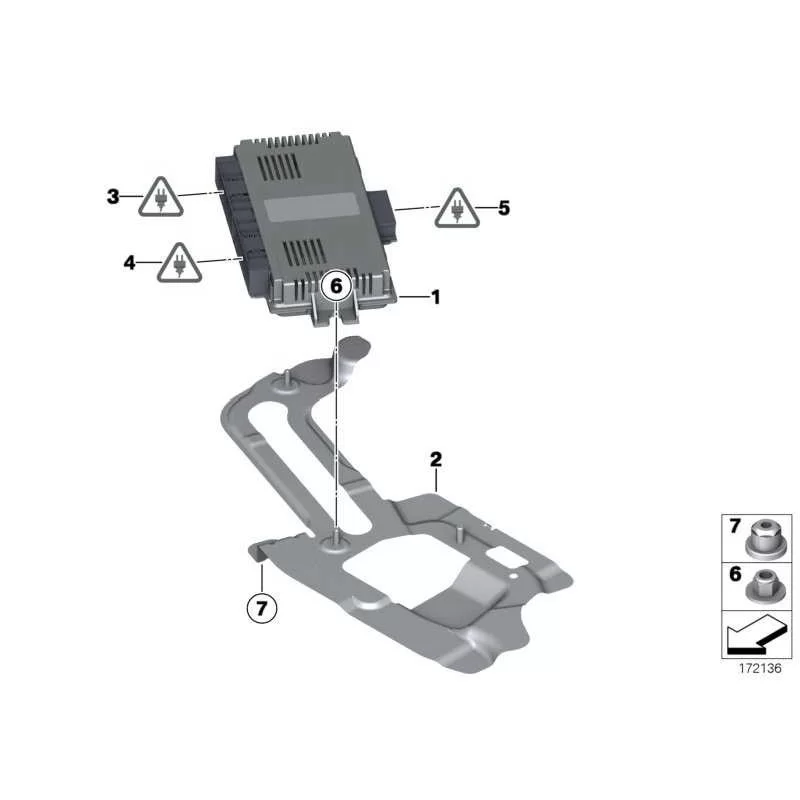 Genuine Mini Footwell module 3 (61353455896)