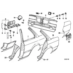 Оригинал BMW Крыло Л Зд (41351935421)