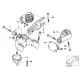 Genuine BMW Engine supporting bracket (22111514490)