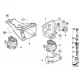 Genuine BMW Engine supporting bracket, left (22116760315)