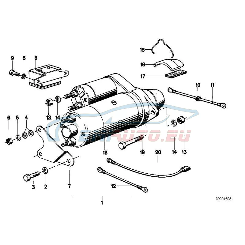Genuine BMW Hex Bolt (07119900233)