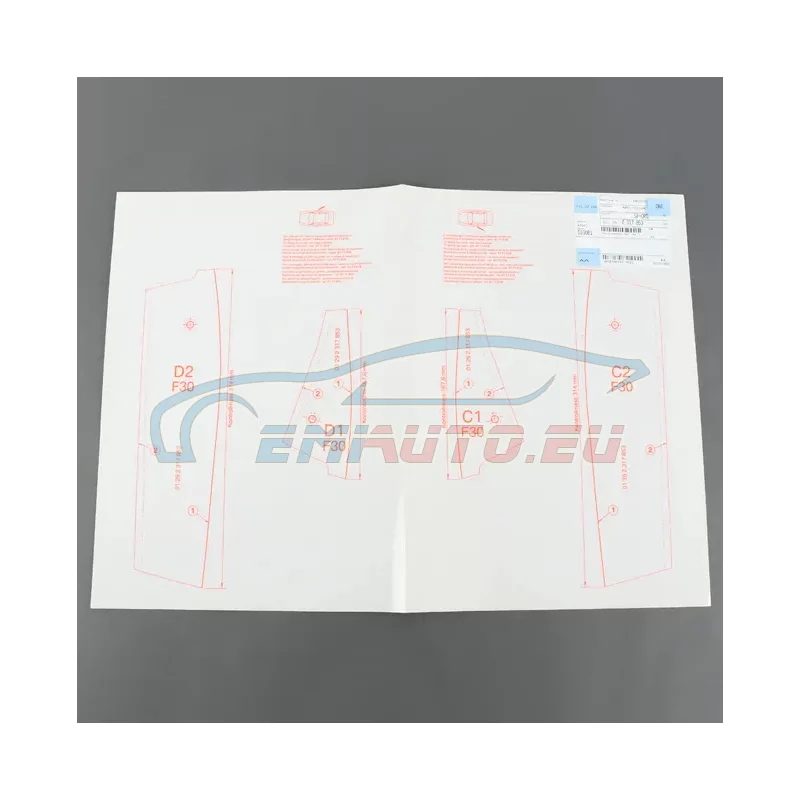 Genuine BMW Set, template, door, rear (01292317853)