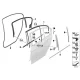 Genuine BMW Set, template, door, rear (01292317853)
