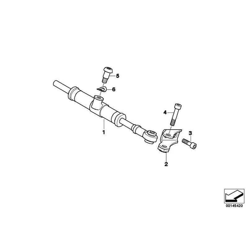 Original BMW Lenkungsdämpfer (31447706348)