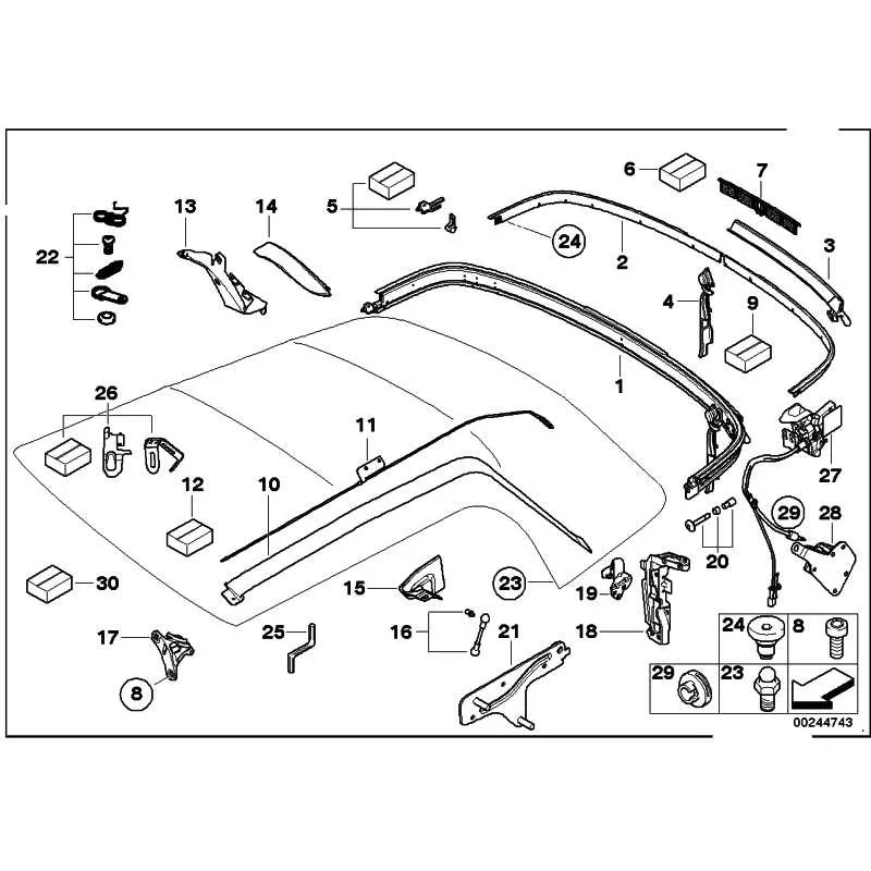 Original Mini Verriegelung (54347170013)