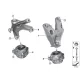 Genuine BMW Engine mount, left (22112284817)
