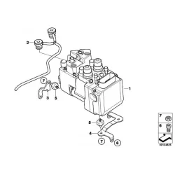 Genuine BMW Pressure modulator, part.integral ABS (34517698296)