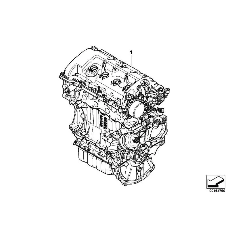 Genuine Mini Exchange short engine (11000444887)
