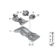 Genuine BMW Transmission supporting bracket (22326781237)