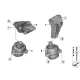 Genuine BMW Engine supporting bracket, left (22116781233)