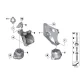 Genuine BMW Engine mount, left (22116856183)