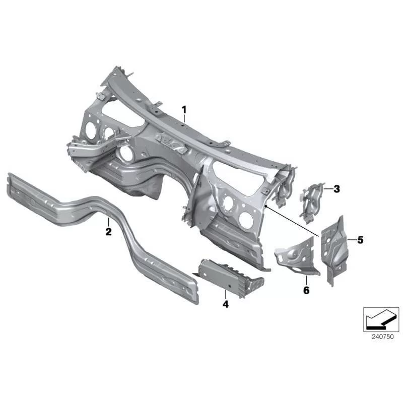 Genuine BMW SPLASH WALL (41007297789)