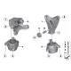 Genuine BMW Engine mount, left (22116858975)