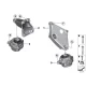Original BMW Motortragbock links (22116861401)