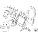 Original BMW Befederung Lehne rechts (52107077504)