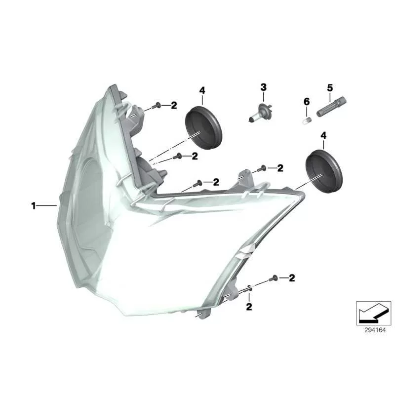 Genuine BMW Headlight (63127724901)