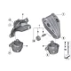 Genuine BMW Engine mount, left (22116859845)
