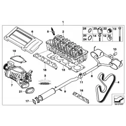 Genuine Mini Sports rear silencer (18100301875)
