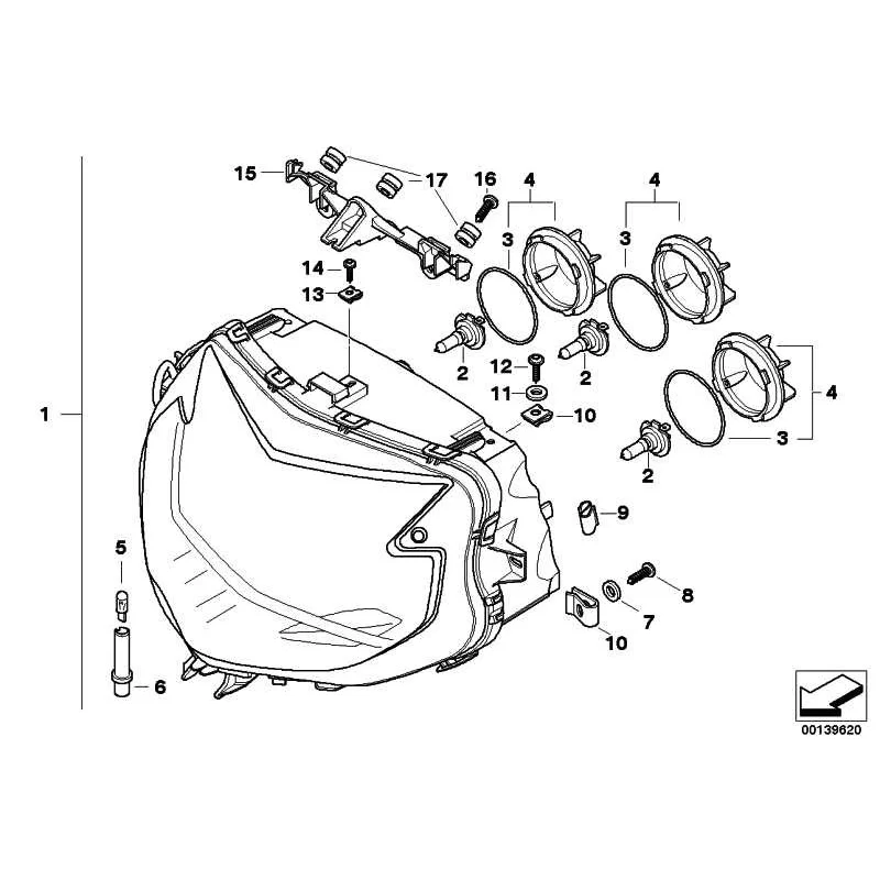 Genuine BMW Headlight (63127675548)