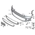 Genuine Mini Panel, bumper, primed, front (51117268746)