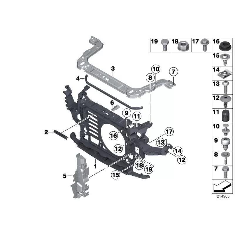 Genuine Mini FRONT PANEL (51649802008)