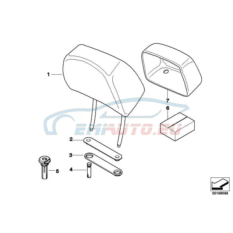 Original BMW Multifunktionskopfstütze (52107245827)