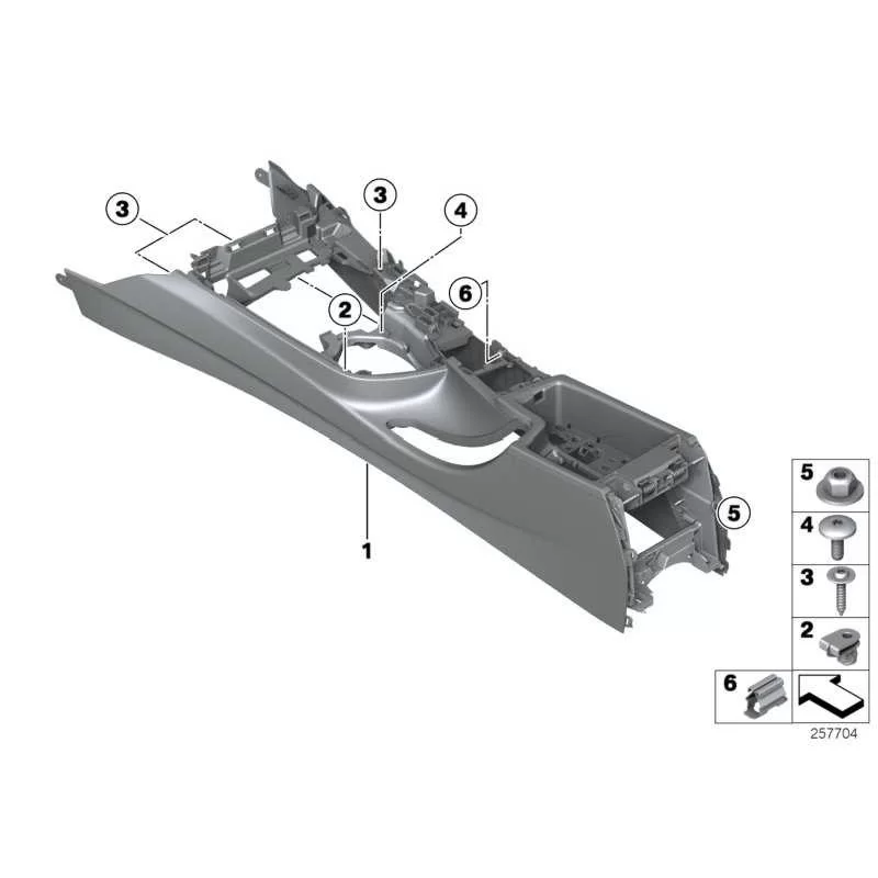 Genuine BMW Carrier, centre console (51169235474)